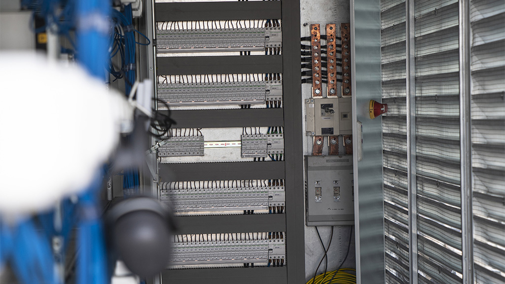 Each computer has a separate fuse in the power cabinet, assuring that operation of the servers can be controlled individually
